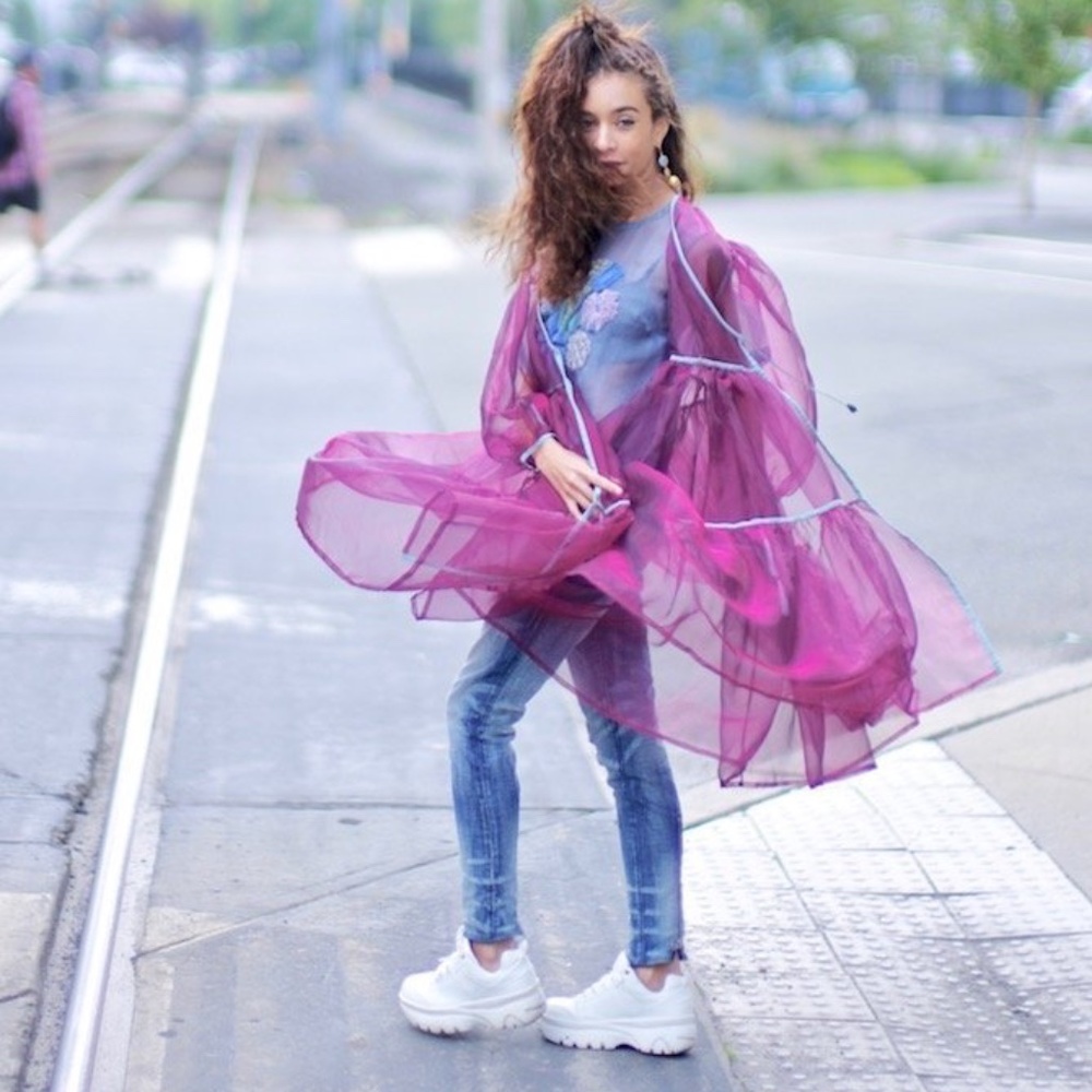 Women's Sheer Purple Jacket